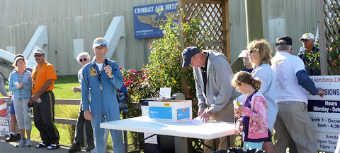 Lt. Hal Loney making an announcement